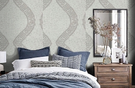 Обои 9VNG-T фото в интерьере спальни превью