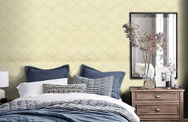 Обои ST6 G фото в интерьере спальни превью