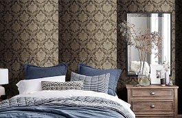 Обои KTE03001 фото в интерьере спальни превью