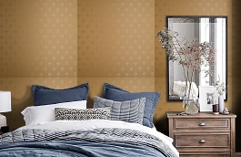Обои KTE03010 фото в интерьере спальни превью