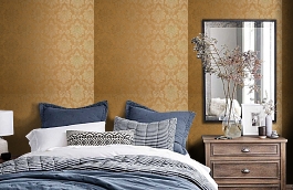 Обои KTE03015 фото в интерьере спальни превью