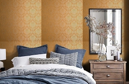 Обои KTE03024 фото в интерьере спальни превью