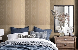 Обои KTE03025 фото в интерьере спальни превью