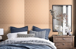 Обои KTE03034 фото в интерьере спальни превью