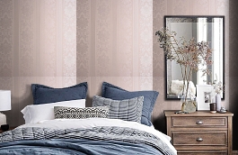 Обои KTE03038 фото в интерьере спальни превью