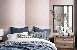 Обои KTE03040 фото в интерьере спальни превью