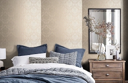 Обои KTE03044 фото в интерьере спальни превью