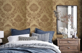 Обои VA10P фото в интерьере спальни превью