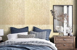 Обои KTE05004 фото в интерьере спальни превью