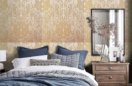 Обои KTE05009 фото в интерьере спальни превью