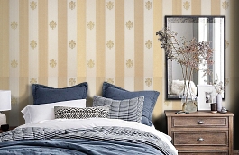 Обои KTE05012 фото в интерьере спальни превью