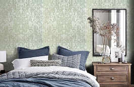 Обои KTE05014 фото в интерьере спальни превью