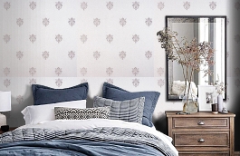 Обои KTE05017 фото в интерьере спальни превью