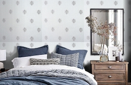 Обои KTE05019 фото в интерьере спальни превью