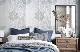 Обои KTE05021 фото в интерьере спальни превью