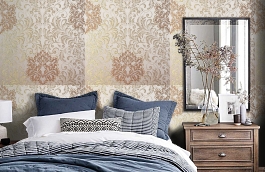 Обои KTE05022 фото в интерьере спальни превью