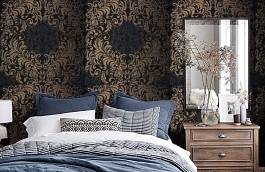Обои KTE05029 фото в интерьере спальни превью