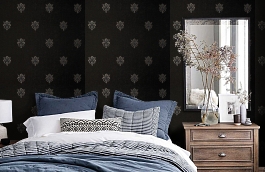 Обои KTE05030 фото в интерьере спальни превью