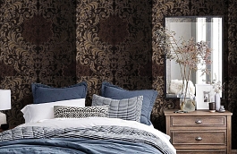 Обои KTE05032 фото в интерьере спальни превью