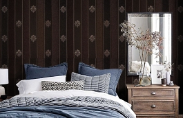 Обои KTE05033 фото в интерьере спальни превью