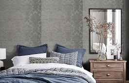 Обои KTE06001 фото в интерьере спальни превью