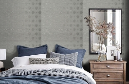 Обои KTE06003 фото в интерьере спальни превью