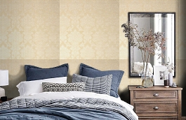 Обои KTE06008 фото в интерьере спальни превью