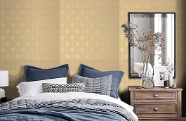 Обои KTE06009 фото в интерьере спальни превью