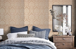 Обои KTE06016 фото в интерьере спальни превью