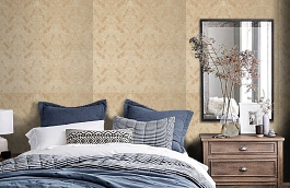 Обои KTE06017 фото в интерьере спальни превью