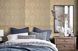 Обои KTE06020 фото в интерьере спальни превью