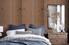 Обои KTE06026 фото в интерьере спальни превью