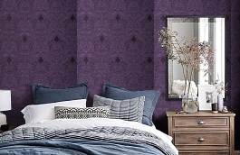 Обои KTE06031 фото в интерьере спальни превью