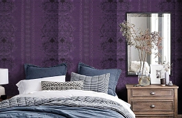 Обои KTE06034 фото в интерьере спальни превью