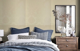 Обои KTE10012 фото в интерьере спальни превью