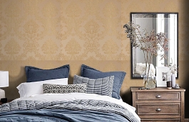 Обои KTE10024 фото в интерьере спальни превью
