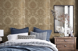 Обои KTE10026 фото в интерьере спальни превью