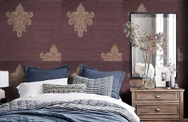 Обои 10SA-B фото в интерьере спальни превью