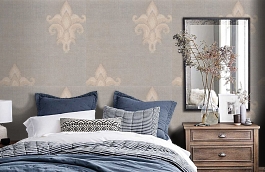 Обои 2SA-B фото в интерьере спальни превью