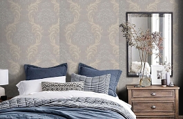 Обои 2SA-D фото в интерьере спальни превью