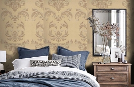 Обои 4SA-C фото в интерьере спальни превью