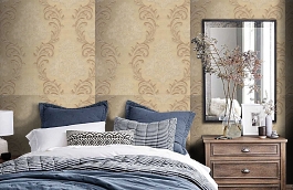 Обои 4SA-D фото в интерьере спальни превью
