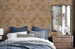 Обои 4SU-D фото в интерьере спальни превью