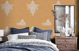 Обои 5SA-B фото в интерьере спальни превью