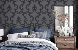 Обои 6SU-A фото в интерьере спальни превью