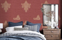 Обои 8SA-B фото в интерьере спальни превью