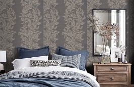 Обои 9SA-E фото в интерьере спальни превью