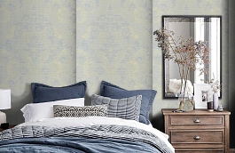 Обои DL-15D фото в интерьере спальни превью