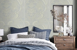 Обои DL-15K фото в интерьере спальни превью