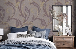 Обои DL-17C фото в интерьере спальни превью
